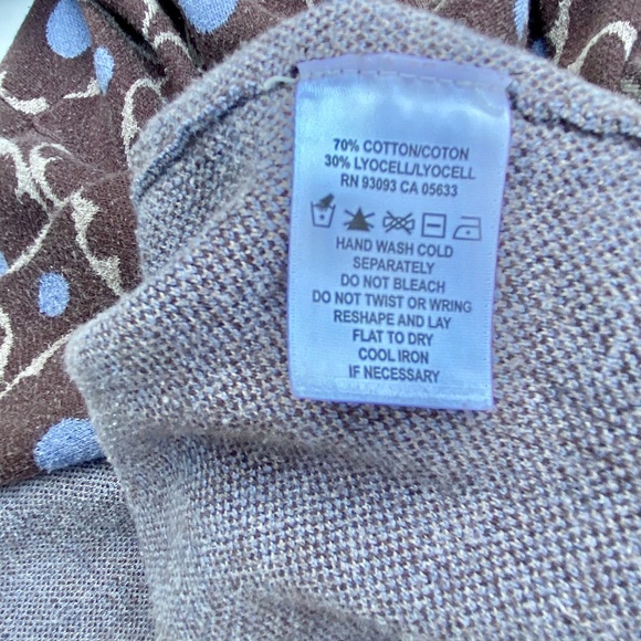 Nic and Zoe Brown Cardigan Sweater Size Large - Picture 5 of 6